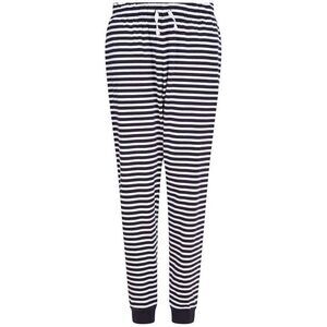 SF Unisex Adult Stars Cuffed Lounge Pants / Navy/White Stripe